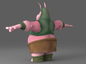 cartoon monster 2 Modelo 3D