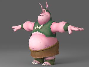 cartoon monster 2 Modelo 3D