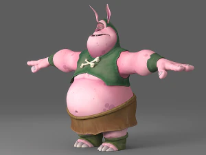 monstruo de dibujos animados 2 Modelo 3D