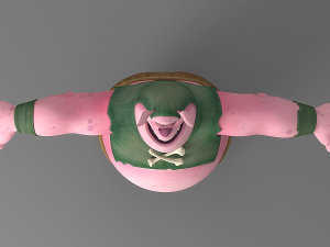 cartoon monster 2 Modelo 3D