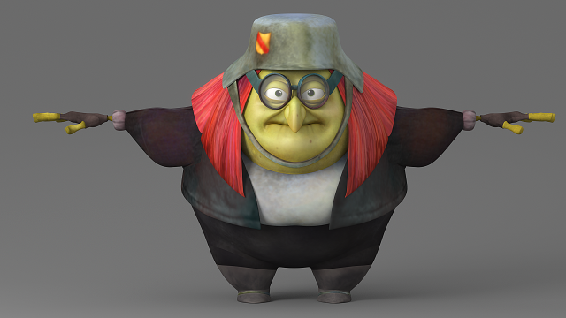 cartoon fat witch Modelo 3D .c4d .max .obj .3ds .fbx .stl .blend 