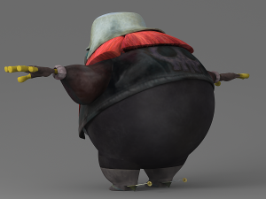 cartoon fat witch Modelo 3D