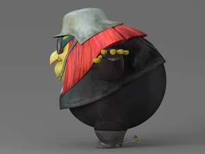 bruja gorda de dibujos animados Modelo 3D