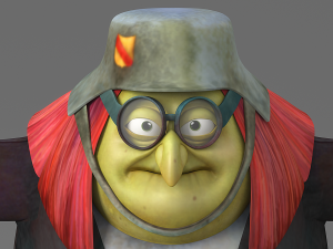 cartoon fat witch Modelo 3D