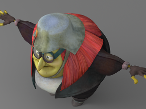 cartoon fat witch Modelo 3D