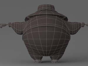 cartoon fat witch Modelo 3D