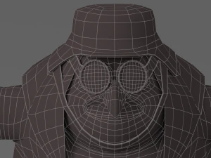 bruja gorda de dibujos animados Modelo 3D