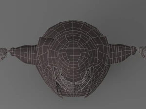 bruja gorda de dibujos animados Modelo 3D