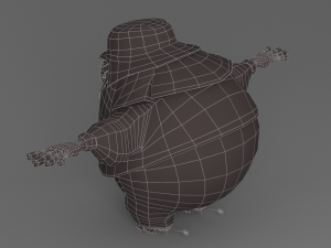 cartoon fat witch Modelo 3D