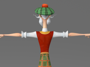 cartoon old man 3D Model