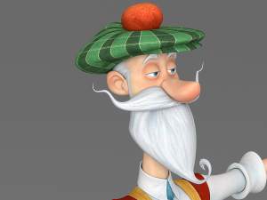 cartoon old man 3D Model