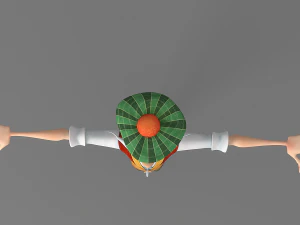 cartoon old man 3D Model