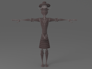 cartoon old man 3D Model