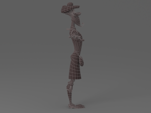 cartoon old man 3D Model