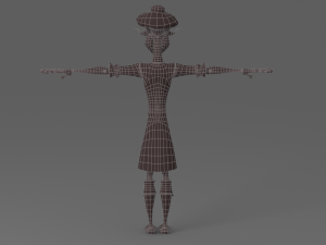 cartoon old man 3D Model