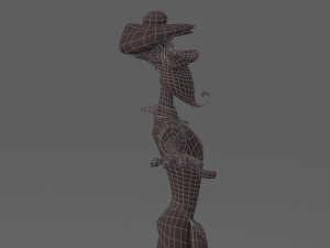 cartoon old man 3D Model