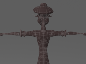 cartoon old man 3D Model