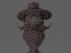 cartoon old man 3D Model