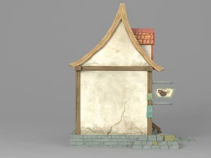 cartoon house 4 3D Model