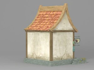 cartoon house 4 3D Model