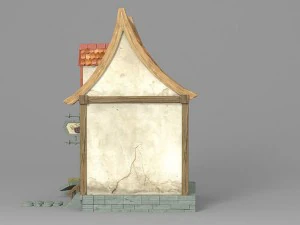 cartoon house 4 3D Model