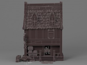 cartoon house 4 Modelo 3D