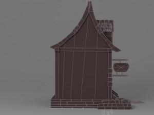 cartoon house 4 Modelo 3D