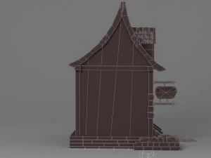cartoon house 4 3D Model
