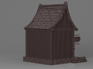 cartoon house 4 Modelo 3D