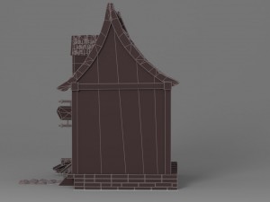 cartoon house 4 Modelo 3D