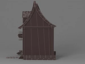 cartoon house 4 3D Model