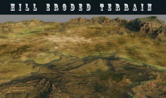 hills terrain 3D 모델 .c4d .max .obj .3ds .fbx .stl .blend 