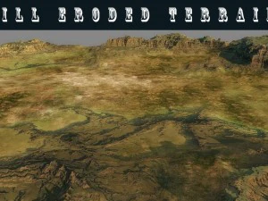 terrain en collines Modèle 3D