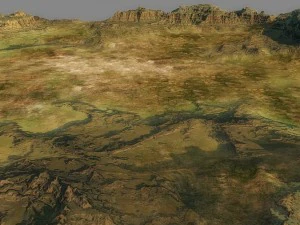 hills terrain 3D Model