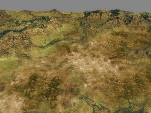 hills terrain 3D Model