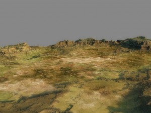 hills terrain 3D 모델