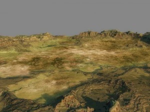 hills terrain 3D Model