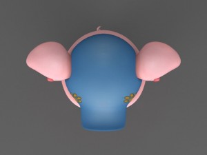 cartoon pig 3D Model