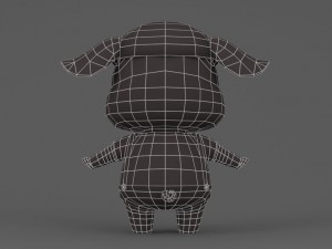 cartoon pig 3D Model