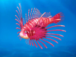 漫画の魚 01 装備アニメーション 3Dモデル