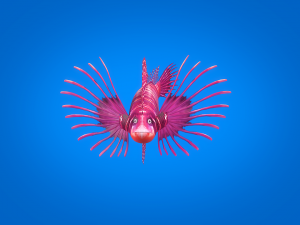 cartoon fish 01 rigged animated 3D Model