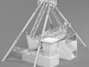 corsair boat 3D-Modell