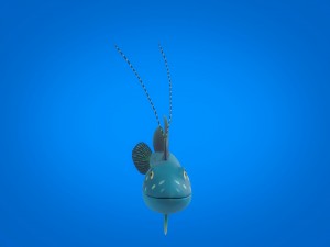 cartoon fish 03 rigged animated Model 3D
