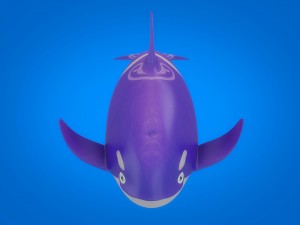 cartoon dolpin rigged animated Model 3D