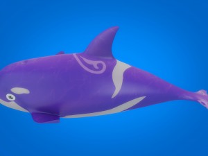cartoon dolpin rigged animated Model 3D