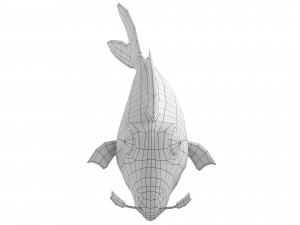 cartoon fish 04 rigged animated 3D Модель