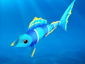 cartoon fish 05 rigged animated 3D Model