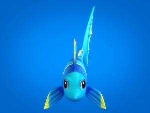 cartoon fish 05 rigged animated Modèle 3D
