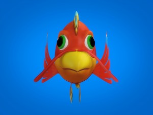 cartoon fish 06 rigged animated 3D 模型
