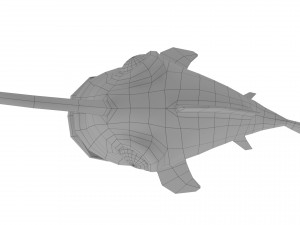 cartoon lantern fish rigged animated 3D Model